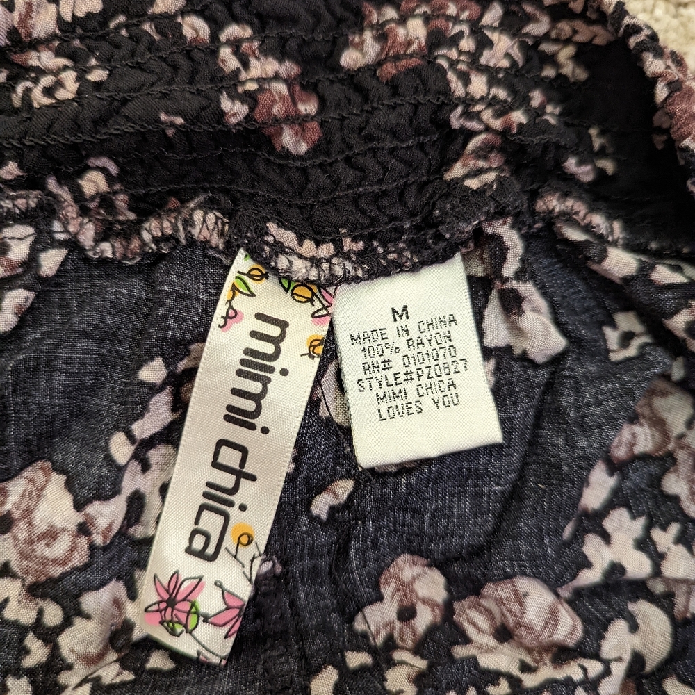 Floral cotton shorts (size m) - Picture 3 of 3